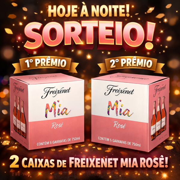 2 CAIXAS FECHADAS DE FREIXENET MIA ROSÉ – 
